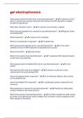 gel electrophoresis Questions And Answers Already Graded A+