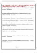 NBCE BOARD EXAM GUY'S SPINAL ANATOMY REVIEW (FOR PART I) 2024-2025 LATEST UPDATE