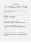 EMT STATE EXAM NC STUDY GUIDE.