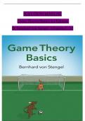 Solution Manual for Game Theory Basics 1st Edition By Bernhard von Stengel, ISBN: 9781108843300, All 12 Chapters Covered, Verified Latest Edition