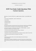 EXW Test Study Guide Questions With Correct Answers.