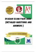 DVA2601 EXAM PACK 2025  {DETAILED QUESTIONS AND ANSWERS }