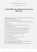 FAML 400 Exam 2 Questions And Answers 100% Pass.