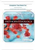 Complete Test Bank For Pathophysiology 6th Edition By Jacquelyn L. Banasik || Chapter 1-54|| Newest Edition