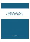 samenvatting Onderzoek doen! - deskresearch H1+H2