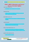 ECGS- ARRT CI Questions and Correct  Answers the Latest Update
