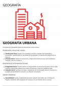 GEOGRAFÍA URBANA