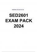 SED2601 EXAM PACK 2024