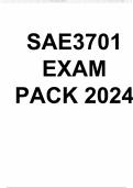 SAE3701 EXAM PACK 2024