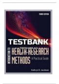 INTRODUCTION TO HEALTH RESEARCH METHODS 3RD JACOBSEN 2024.