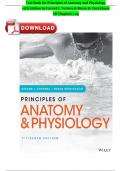 Test Bank for Principles of Anatomy and Physiology 15th Edition by Gerard J. Tortora & Bryan H. Derrickson Chapter 1-29 | Fully Covered Complete Guide A+ ISBN:9781119444459 Newest Version 2025 Edition Instant Download 