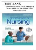 Test Bank - 10th edition of Fundamentals of Nursing by Taylor: The Art and Science of Person-Centered Care by Taylor, Lynn & Bartlett, ISBN: 9781975168155, All Chapters 1 to 47 Covered, Verified Latest Edition 