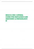 BIO252 WK 3 SPINAL CORD PNS REFLEXES LAB ANATOMY & PHYSIOLOGY II