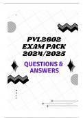 PVL2602 EXAM PACK 2024/2025 (QUESTIONS & ANSWERS)