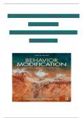 TEST BANK For Behavior Modification: What It Is and How To Do It, 12th Edition by Martin & Pear, All 29 Chapters Covered, Verified Latest Edition