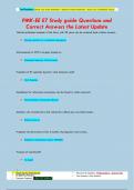 PMK-EE E7 Study guide Questions and  Correct Answers the Latest Update