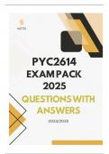 PYC2614 EXAM PACK 2025 - QUESTIONS & ANSWERS