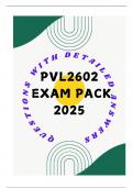 PVL2602 EXAM PACK 2025 (QUESTIONS CORRECT WITH ANSWERS)