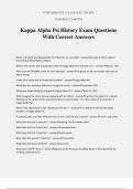 Kappa Alpha Psi History Exam Questions With Correct Answers