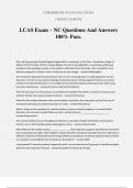 LCAS Exam – NC Questions And Answers 100% Pass.