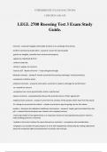 LEGL 2700 Roessing Test 3 Exam Study Guide.