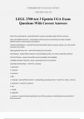 LEGL 2700 test 3 Epstein UGA Exam Questions With Correct Answers