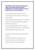 1Z0-1054-24 Oracle Financials Cloud General Ledger 2024 Implementation Essentials Certification Exam