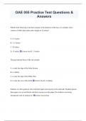 OAE 055 Practice Test Questions &  Answers