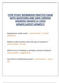 CCPR STUDY WORKBOOK PRACTICE EXAM  WITH QUESTIONS AND 100% VERIFIED  ANSWERS GRADED A+|2024  UPDATE|LATEST UPDATE!!!