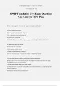 APMP Foundation Cert Exam Questions And Answers 100% Pass