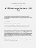 APMP Exam Questions And Answers 100% Pass