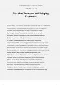 Maritime Transport and Shipping Economics