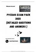 PYC2614 EXAM PACK 2025  {DETAILED QUESTIONS AND ANSWERS }