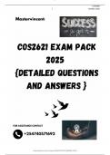 COS2621 EXAM PACK 2025  {DETAILED QUESTIONS AND ANSWERS }