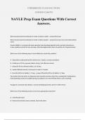 NAVLE Prep Exam Questions With Correct Answers.