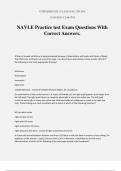 NAVLE Practice test Exam Questions With Correct Answers.