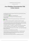 Nccer Plumbing 2 Exam Questions With Correct Answers