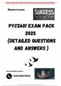 PYC2601 EXAM PACK 2025  {DETAILED QUESTIONS AND ANSWERS }