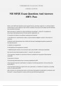 NH MPJE Exam Questions And Answers 100% Pas