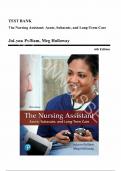 Test Bank for The Nursing Assistant Acute, Subacute, and Long-Term Care, 6th Edition by JoLynn Pulliam, Meg Holloway