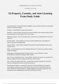 NJ Property, Casualty, and Auto Licensing Exam Study Guide.