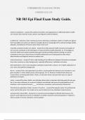 NR 503 Epi Final Exam Study Guide.