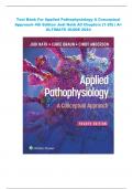 Test Bank For Applied Pathophysiology A Conceptual Approach 4th Edition Judi Nath All Chapters (1-20) | A+ ULTIMATE GUIDE 2024. BEST EDITION