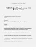 NURS 190 Quiz 1 Exam Questions With Correct Answers