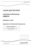 Legal Research Methodology LME3701