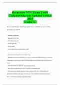 Complete Solutions Updated Version Rasmussen MDC Exam 2 with 2025 Graded A+