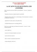 AA ICAEW EXAM QUESTIONS AND ANSWERS