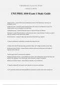 UNE PHSL 1010 Exam 1 Study Guide