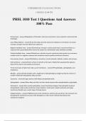 PHSL 1010 Test 1 Questions And Answers 100% Pass