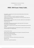 PHSL 1010 Exam 3 Study Guide.